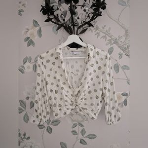Zara Cropped Shirt - good condition, slight wear throughout